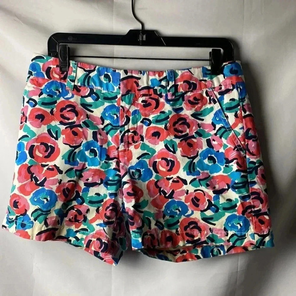TOMMY HILFIGER WOMENS SIZE 6 SHORTS FLORAL PRINT 4” INSEAM ZIP AND HOOK CLOSURE - Picture 2 of 11